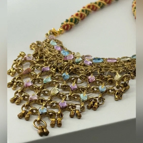 Multicolor statement Necklace - Picture 5 of 8